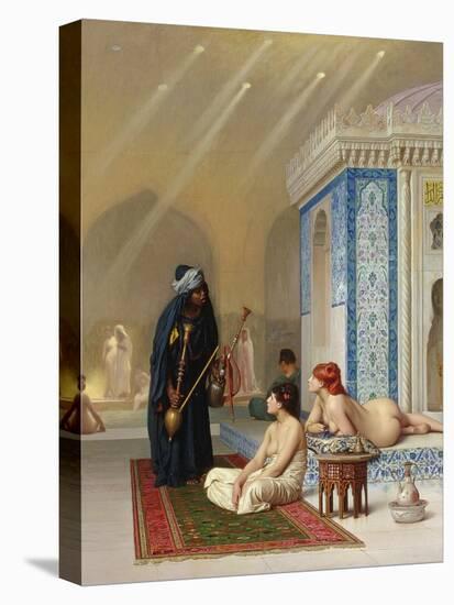 Pool in a Harem, circa 1876-Jean Leon Gerome-Stretched Canvas