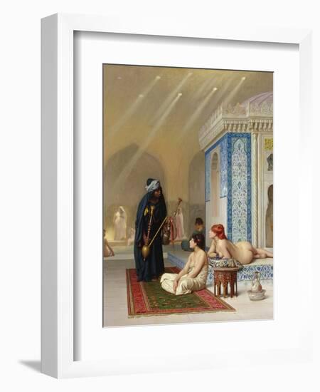 Pool in a Harem, circa 1876-Jean Leon Gerome-Framed Giclee Print