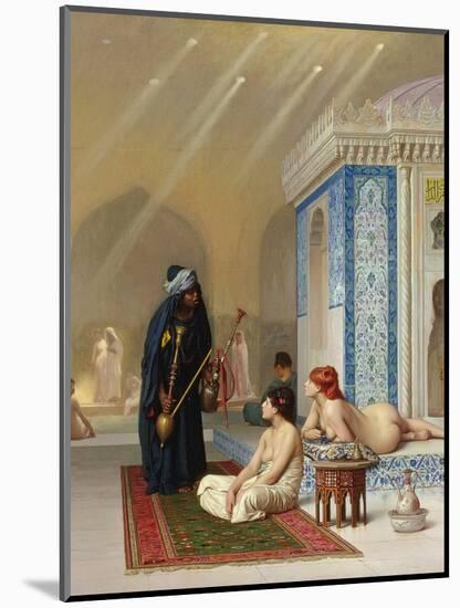 Pool in a Harem, circa 1876-Jean Leon Gerome-Mounted Giclee Print