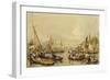 Pool Looking Towards London Bridge-William Parrott-Framed Giclee Print