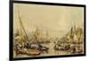 Pool Looking Towards London Bridge-William Parrott-Framed Giclee Print