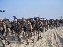 Members of 82nd Airborne-Pool-Framed Stretched Canvas