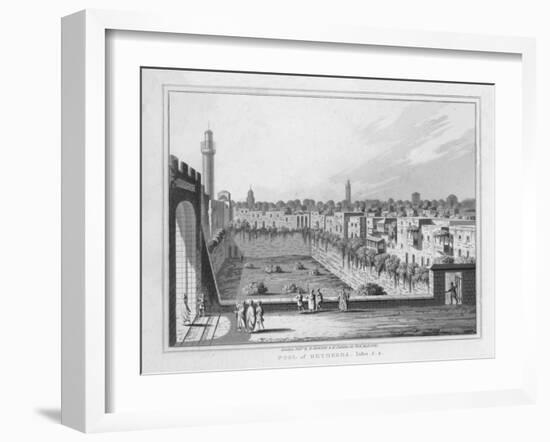 'Pool of Bethesda. John. 5. 2.', 1830-J Clarke-Framed Giclee Print