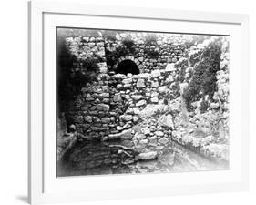 Pool of Siloam, Jerusalem, 1857 (B/W Photo)-James Robertson-Framed Giclee Print