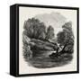 Pool on the Llugwy, North Wales, UK, 19th Century-null-Framed Stretched Canvas