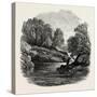 Pool on the Llugwy, North Wales, UK, 19th Century-null-Stretched Canvas