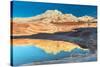 Pool Reflection and Sandstone Landscape, Vermillion Cliffs, White Pockets Wilderness, Bureau of Lan-Howie Garber-Stretched Canvas
