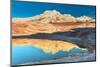 Pool Reflection and Sandstone Landscape, Vermillion Cliffs, White Pockets Wilderness, Bureau of Lan-Howie Garber-Mounted Photographic Print