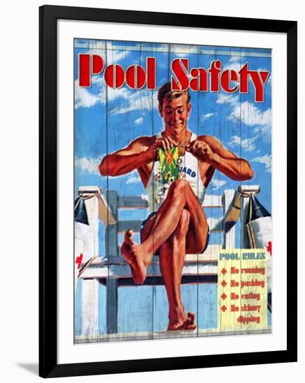 Pool Safety-Kate Ward Thacker-Framed Giclee Print