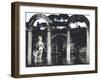 Pool Surrounded by Marble Statues and Graceful Arches in Gardens of Hadrian's Villa at Tivoli-Gjon Mili-Framed Photographic Print