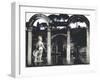 Pool Surrounded by Marble Statues and Graceful Arches in Gardens of Hadrian's Villa at Tivoli-Gjon Mili-Framed Photographic Print