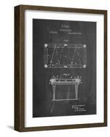 Pool Table Patent-Cole Borders-Framed Art Print