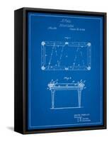 Pool Table Patent-Cole Borders-Framed Stretched Canvas