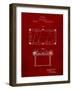 Pool Table Patent-Cole Borders-Framed Art Print