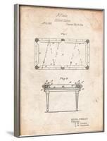 Pool Table Patent-Cole Borders-Framed Art Print