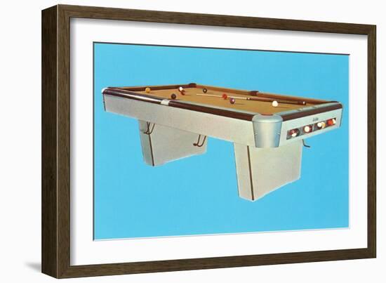 Pool Table, Retro-null-Framed Art Print