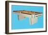 Pool Table, Retro-null-Framed Art Print