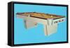 Pool Table, Retro-null-Framed Stretched Canvas