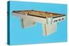 Pool Table, Retro-null-Stretched Canvas