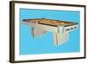 Pool Table, Retro-null-Framed Art Print