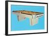 Pool Table, Retro-null-Framed Art Print