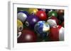 Pool Table with Balls and One of Them as Planet Earth-null-Framed Premium Giclee Print