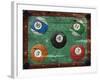 Pool Table-Jace Grey-Framed Art Print