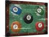 Pool Table-Jace Grey-Stretched Canvas