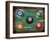 Pool Table-Jace Grey-Framed Art Print