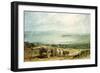 Poole, Dorset with Corfe Castle in the Distance-J. M. W. Turner-Framed Giclee Print