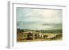 Poole, Dorset with Corfe Castle in the Distance-J. M. W. Turner-Framed Giclee Print
