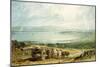 Poole, Dorset with Corfe Castle in the Distance-J. M. W. Turner-Mounted Giclee Print