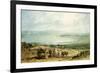 Poole, Dorset with Corfe Castle in the Distance-J. M. W. Turner-Framed Giclee Print