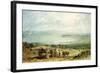 Poole, Dorset with Corfe Castle in the Distance-J. M. W. Turner-Framed Giclee Print