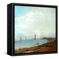 Poole Harbour, C.1900-08-John William Buxton Knight-Framed Stretched Canvas