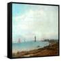 Poole Harbour, C.1900-08-John William Buxton Knight-Framed Stretched Canvas