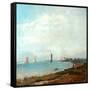 Poole Harbour, C.1900-08-John William Buxton Knight-Framed Stretched Canvas