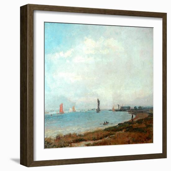 Poole Harbour, C.1900-08-John William Buxton Knight-Framed Giclee Print