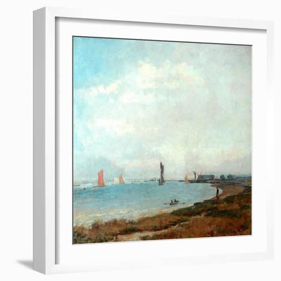 Poole Harbour, C.1900-08-John William Buxton Knight-Framed Giclee Print