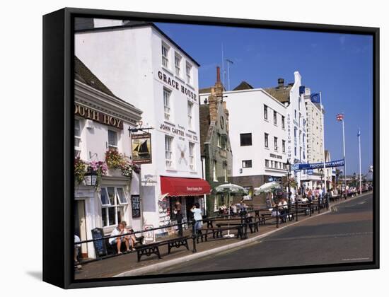 Poole Quay, Poole, Dorset, England, United Kingdom-Adina Tovy-Framed Stretched Canvas