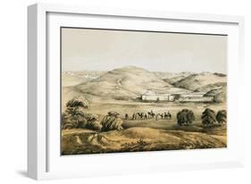 Pools of Solomon with Distant View of Bethlehem-English-Framed Giclee Print