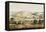 Pools of Solomon with Distant View of Bethlehem-English-Framed Stretched Canvas