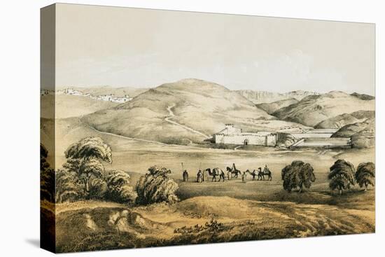 Pools of Solomon with Distant View of Bethlehem-English-Stretched Canvas