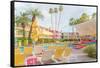 Poolside at the Saguaro Hotel - Palm Springs-Tom Windeknecht-Framed Stretched Canvas