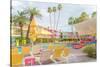 Poolside at the Saguaro Hotel - Palm Springs-Tom Windeknecht-Stretched Canvas