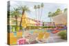 Poolside at the Saguaro Hotel - Palm Springs-Tom Windeknecht-Stretched Canvas