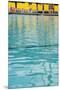 Poolside Dive-Irene Suchocki-Mounted Giclee Print