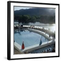 Poolside Fashion Show at the Broadmoor Hotel as Part of 'French Week,' Colorado Springs, Co, 1959-Allan Grant-Framed Photographic Print