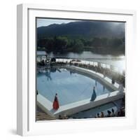 Poolside Fashion Show at the Broadmoor Hotel as Part of 'French Week,' Colorado Springs, Co, 1959-Allan Grant-Framed Photographic Print