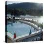 Poolside Fashion Show at the Broadmoor Hotel as Part of 'French Week,' Colorado Springs, Co, 1959-Allan Grant-Stretched Canvas